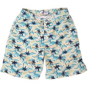 Trunks Surf & Swim Co Boardshorts Shorts Mens Sz S Blue Tropical Palm Hawaii